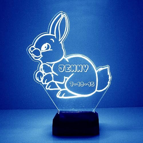 Miniatura 10 de Frog - Luz nocturna personalizada con control remoto, pantalla de luz LED grabada personalizada con tu nombre, texto o mensaje, luz nocturna de