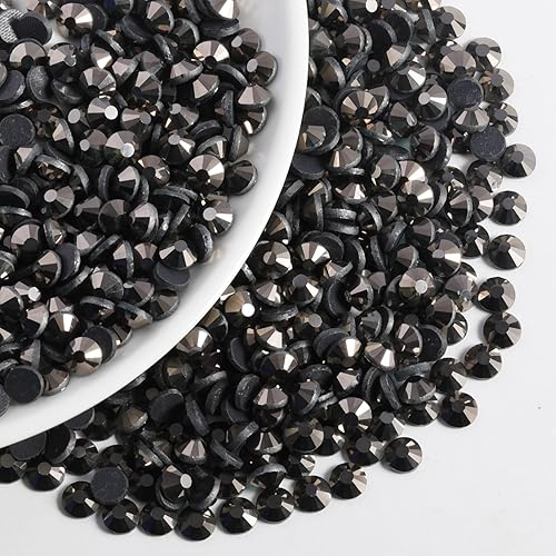 Vista 28 de 6000 diamantes de imitación termoadhesivos a granel, diamantes de imitación azules para ropa de manualidades, cristales termoadhesivos