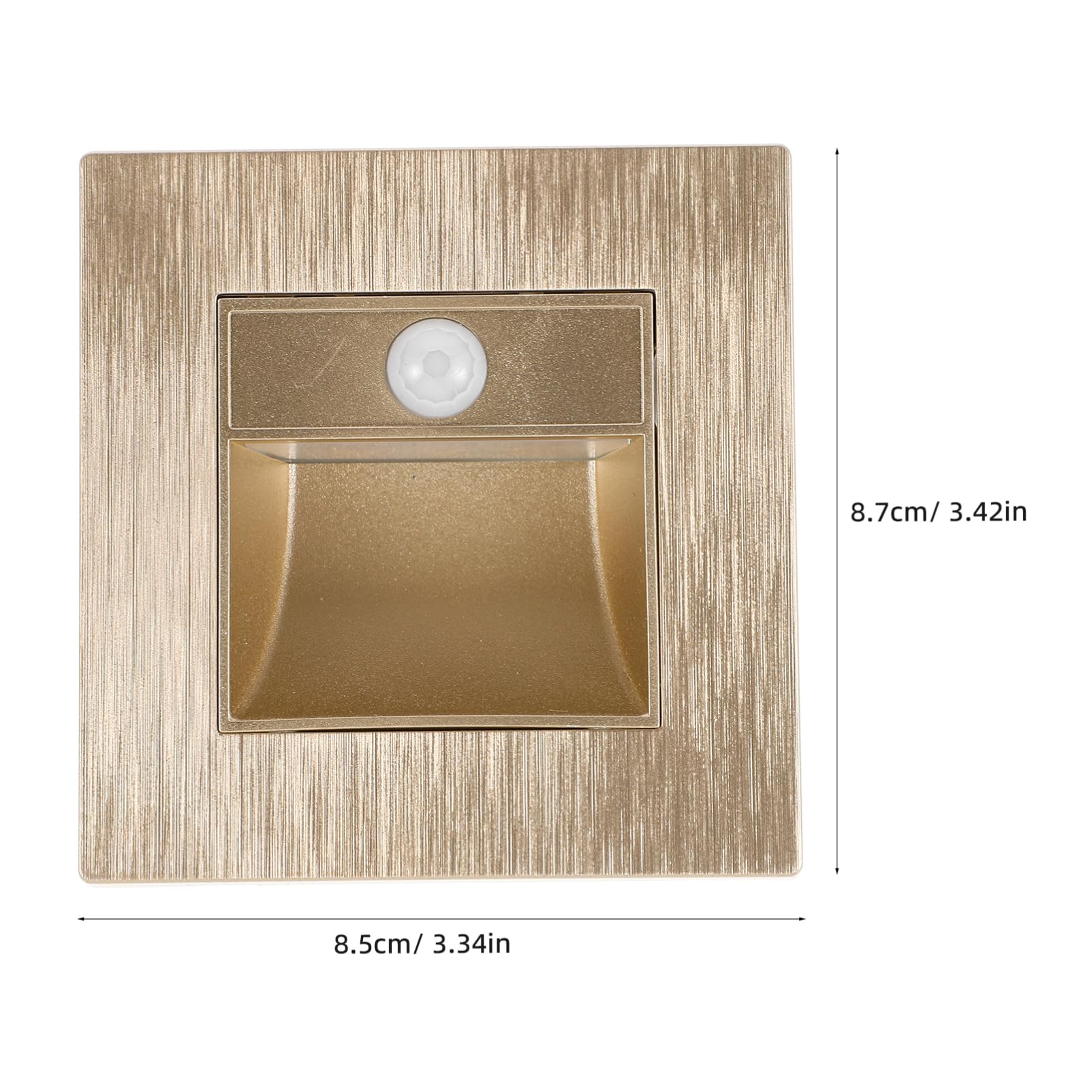 Luxshiny Recessed Led Step Light Motion Glow Indoor Stair Deck Illumination Stylish Embedded -Friendly for Navigation Bedrooms Hallways