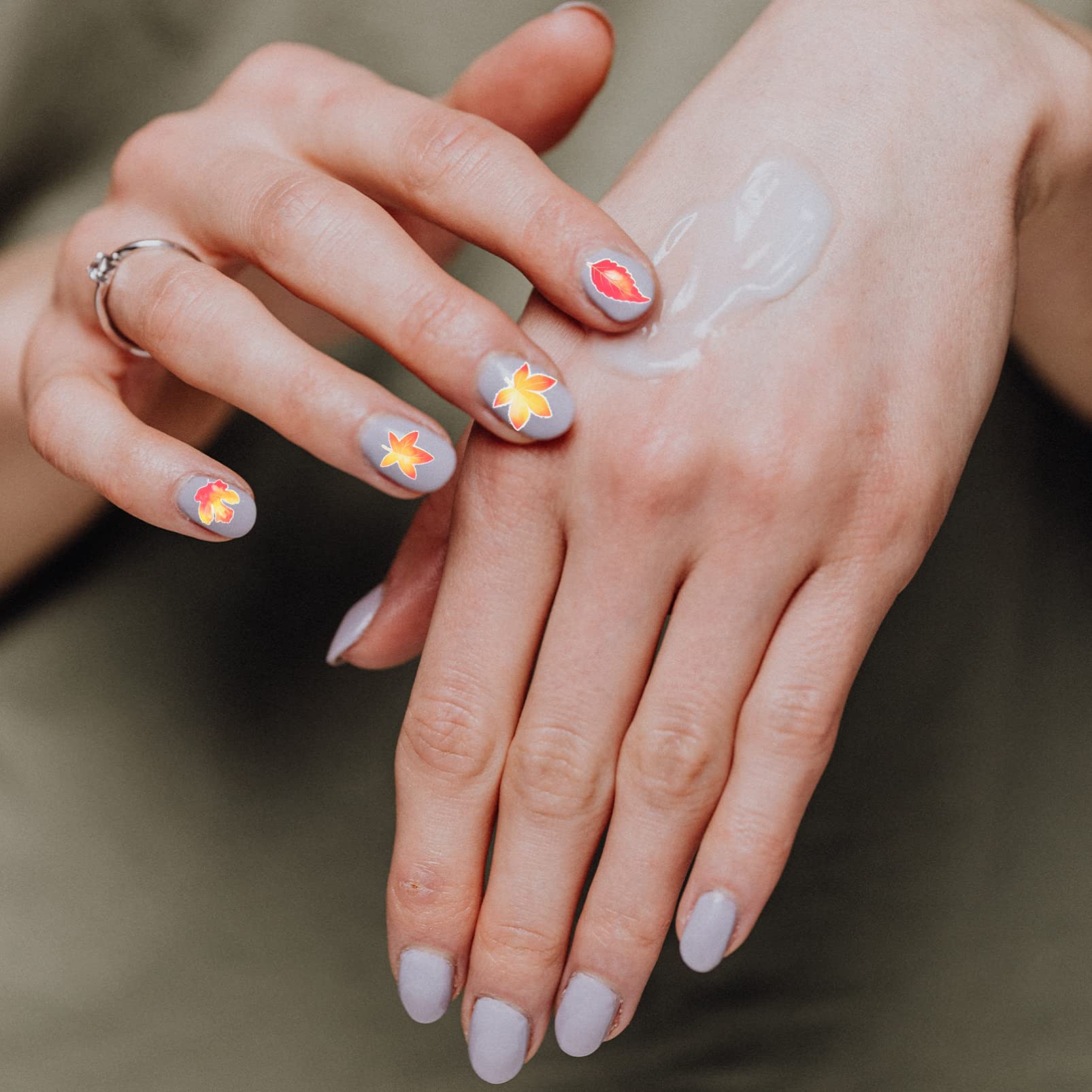 Didiseaon 7 Set Adesivi Per Unghie Decorazioni Unghie Decorazioni Per Unghie Arredamento Per La Casa Succulento Adesivi Per Manicure Fai Da Te Nail Art Con Foglie D'acero Carta 4 Pezzi * 7