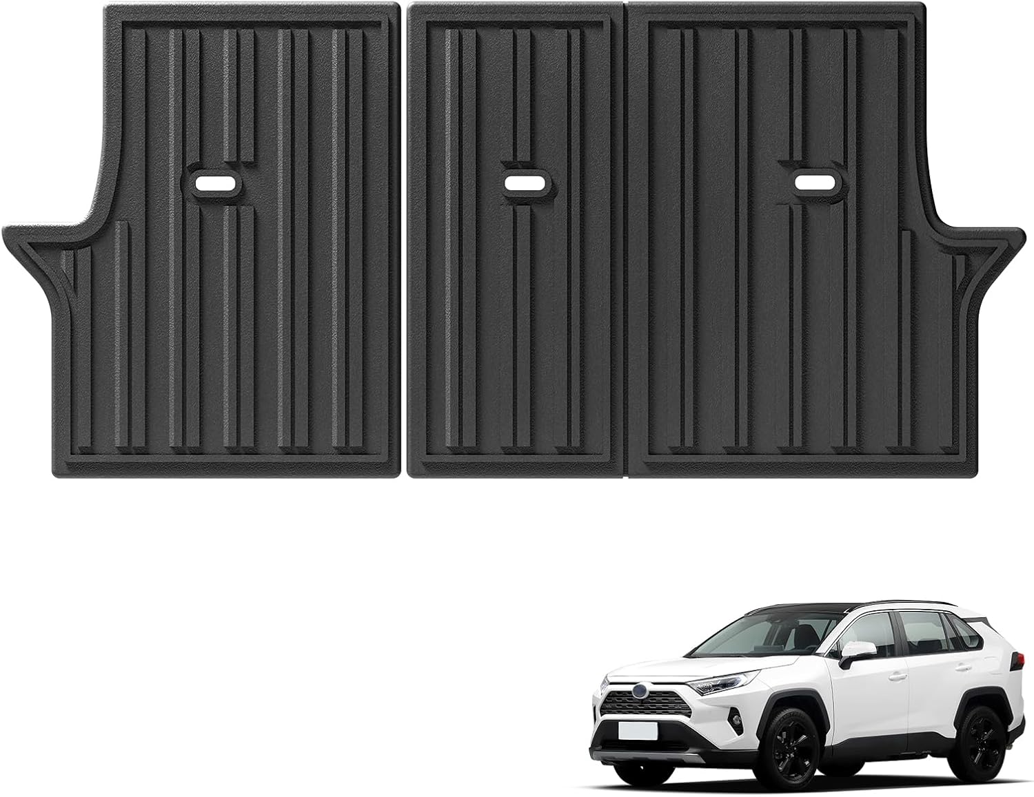 SMABEE Backrest Mats for Toyota RAV4 2019-2026 (Include Hybrid & Gasoline),TPE All Weather Backrest Liners Accessories Interior Black