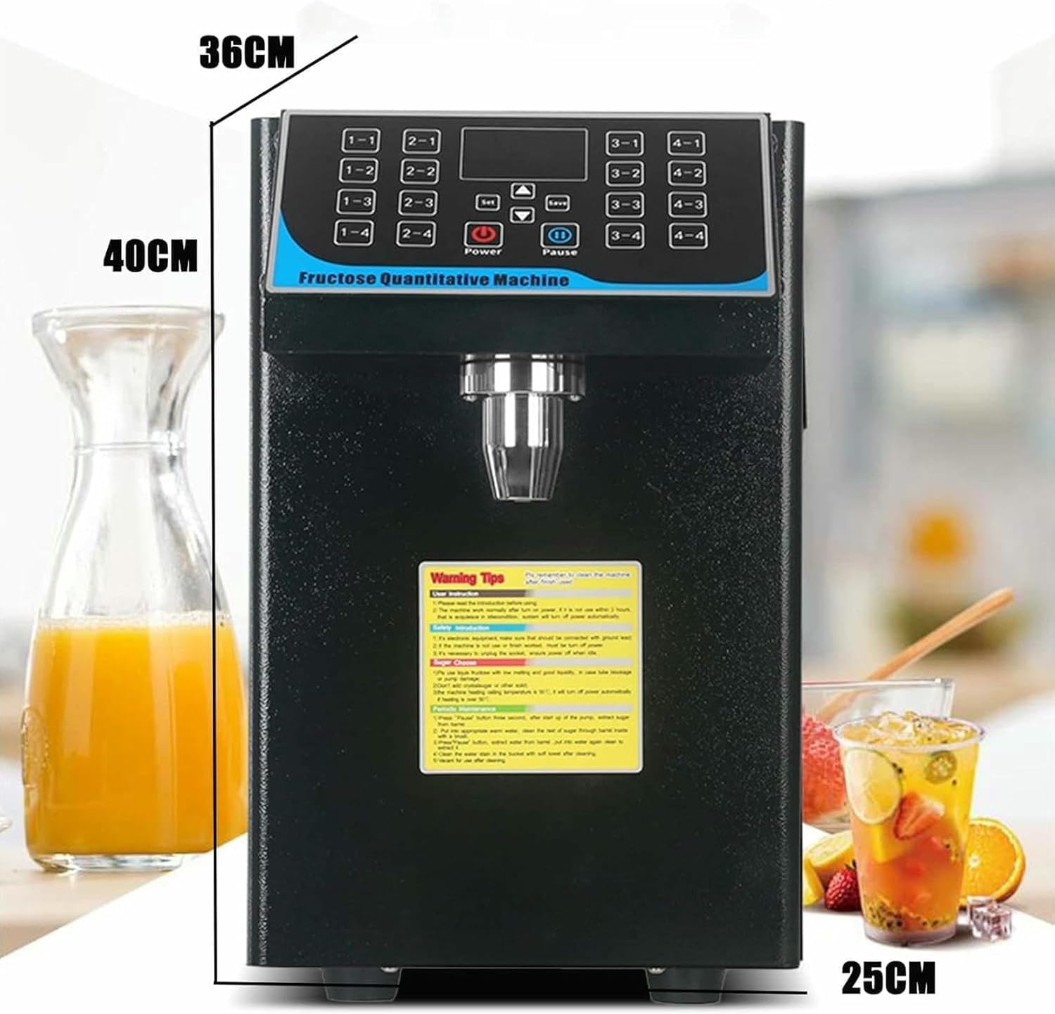 Automatic Fructose Syrup Dispenser, Quantitative Fructose Machine of 450W 7500cc, for Coffee with Milk ~/