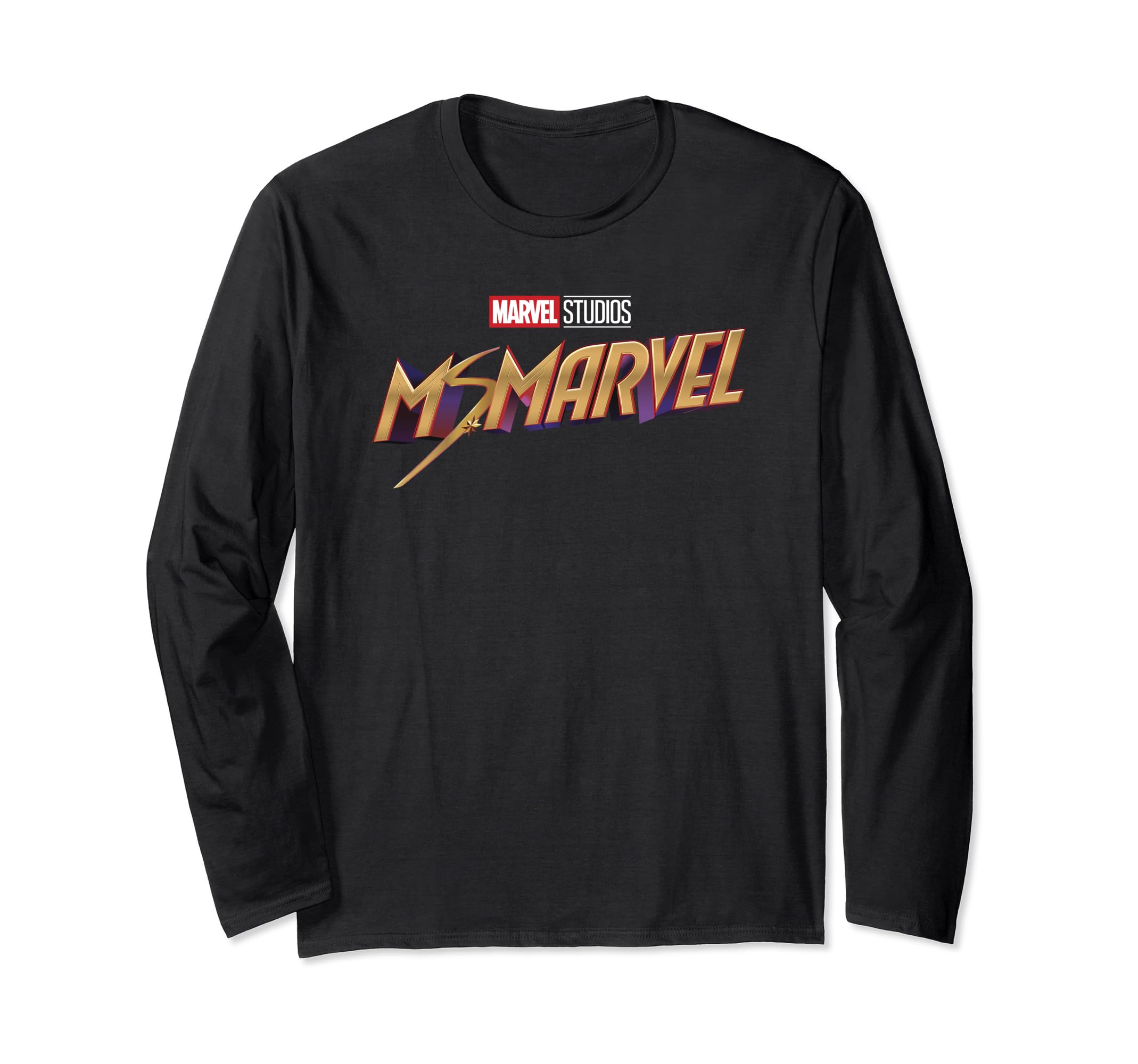 T-shirt Ms. Marvel finitions bronze avec manches longues et coupe ajustée