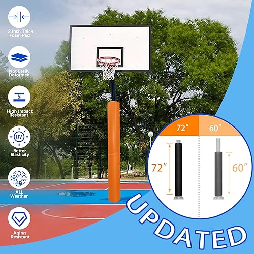 Vista 77 de Almohadilla de seguridad resistente para postes redondos de 3 a 5 pulgadas, impermeable y duradera, garaje, sótano, almohadilla de seguridad