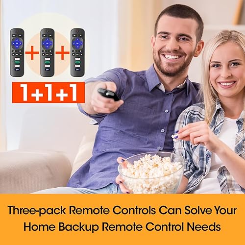 Miniatura 7 de Paquete de 3 controles remotos de repuesto solo para Roku TV, compatible con TCL RokuHisense RokuSharpPhilipsOnn Roku (no para Roku Stick y Box)