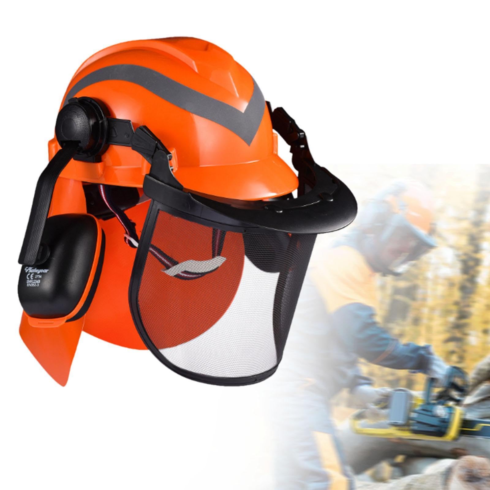 Amazon.co.jp: MERIGLARE チェーンソーヘルメット保護ギア、イヤーマフ 