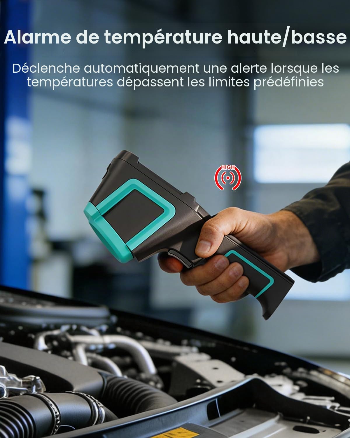 MILESEEY TR10 Caméra Thermique 192 x 192 super résolution, Imageur Thermique Infrarouge, taux de rafraîchissement 25 Hz, camera thermique portable -4°F à 1022°F, durée de vie de la batterie 8 heures