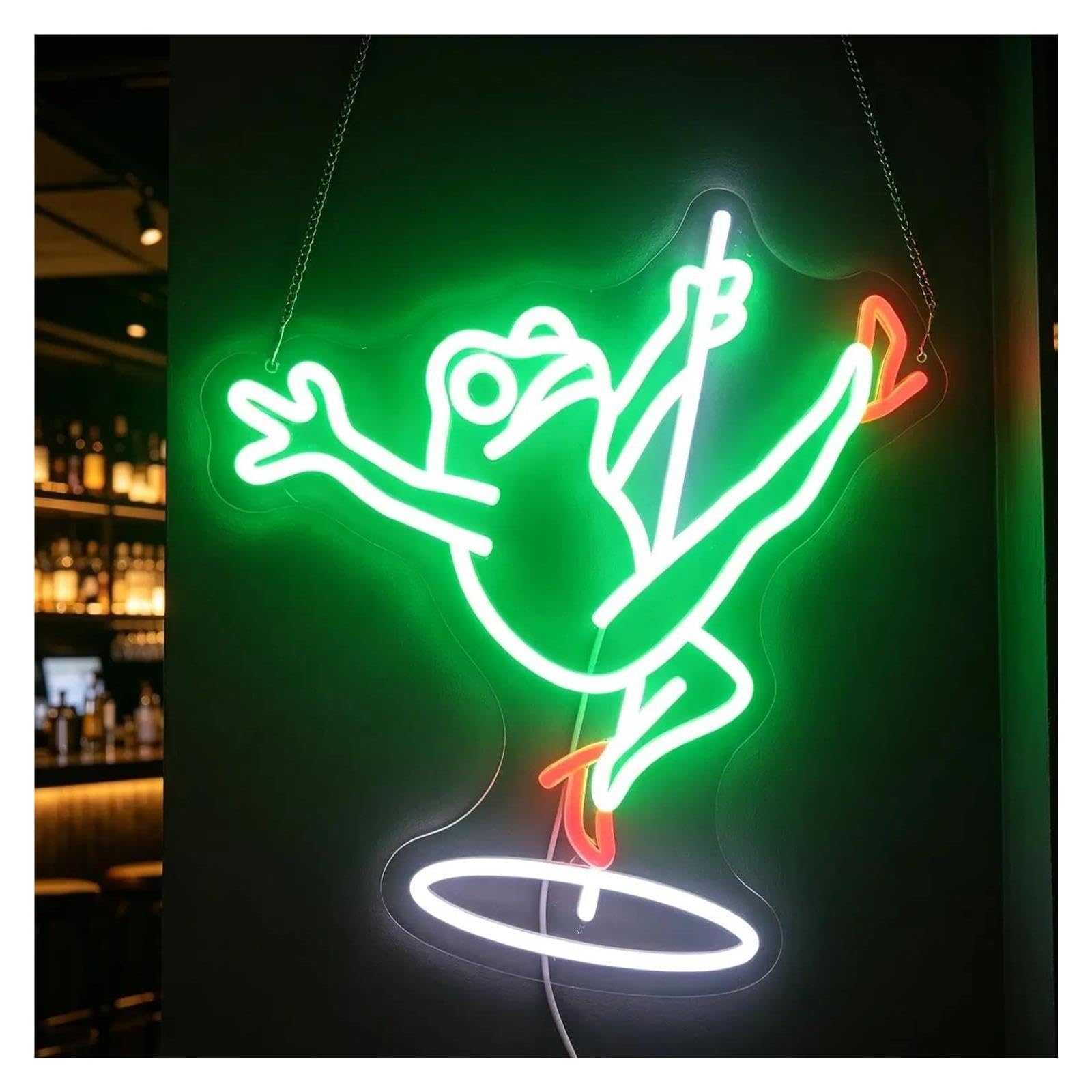 Insegna al Neon Insegna Al Neon Della Rana Di Danza Classica