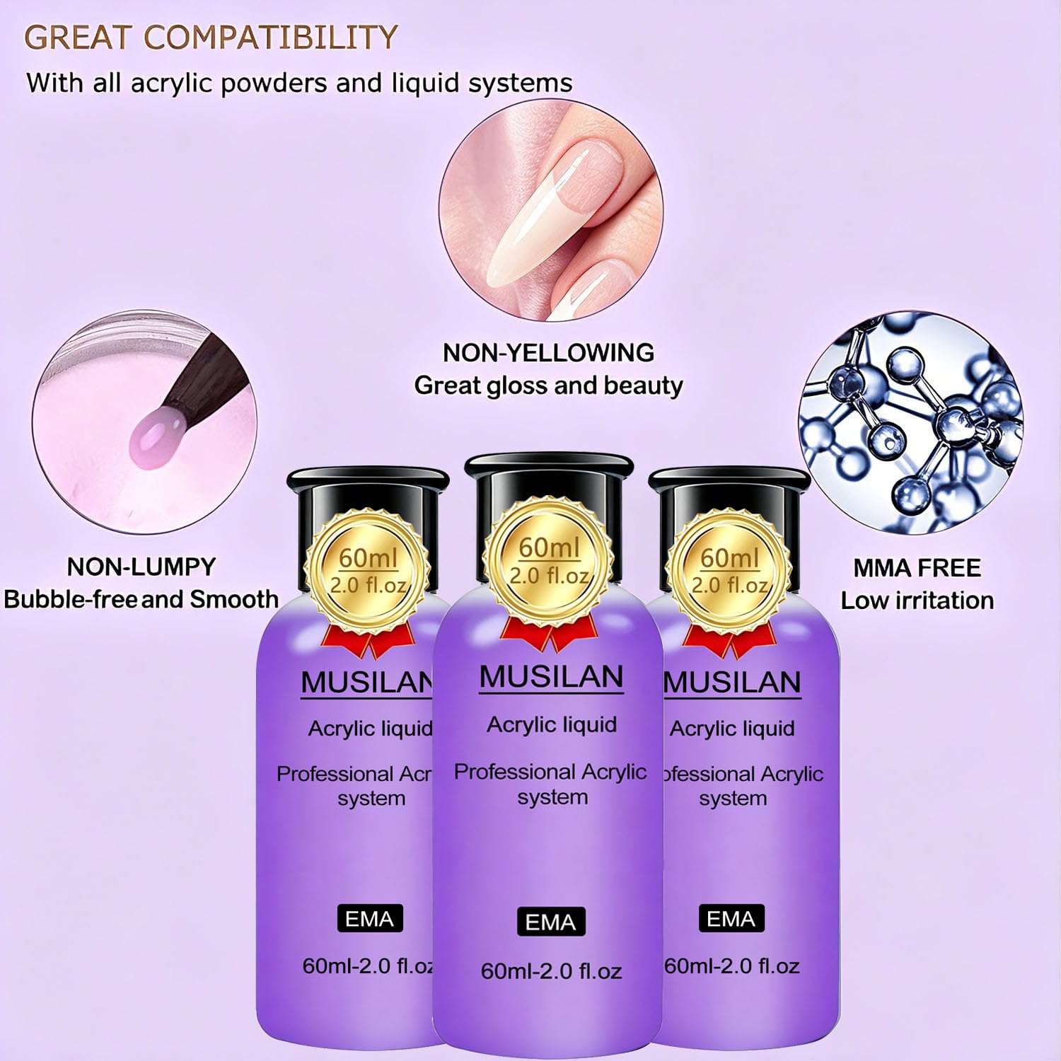 MUSILAN Acrylic Liquid Monomer 180 ml