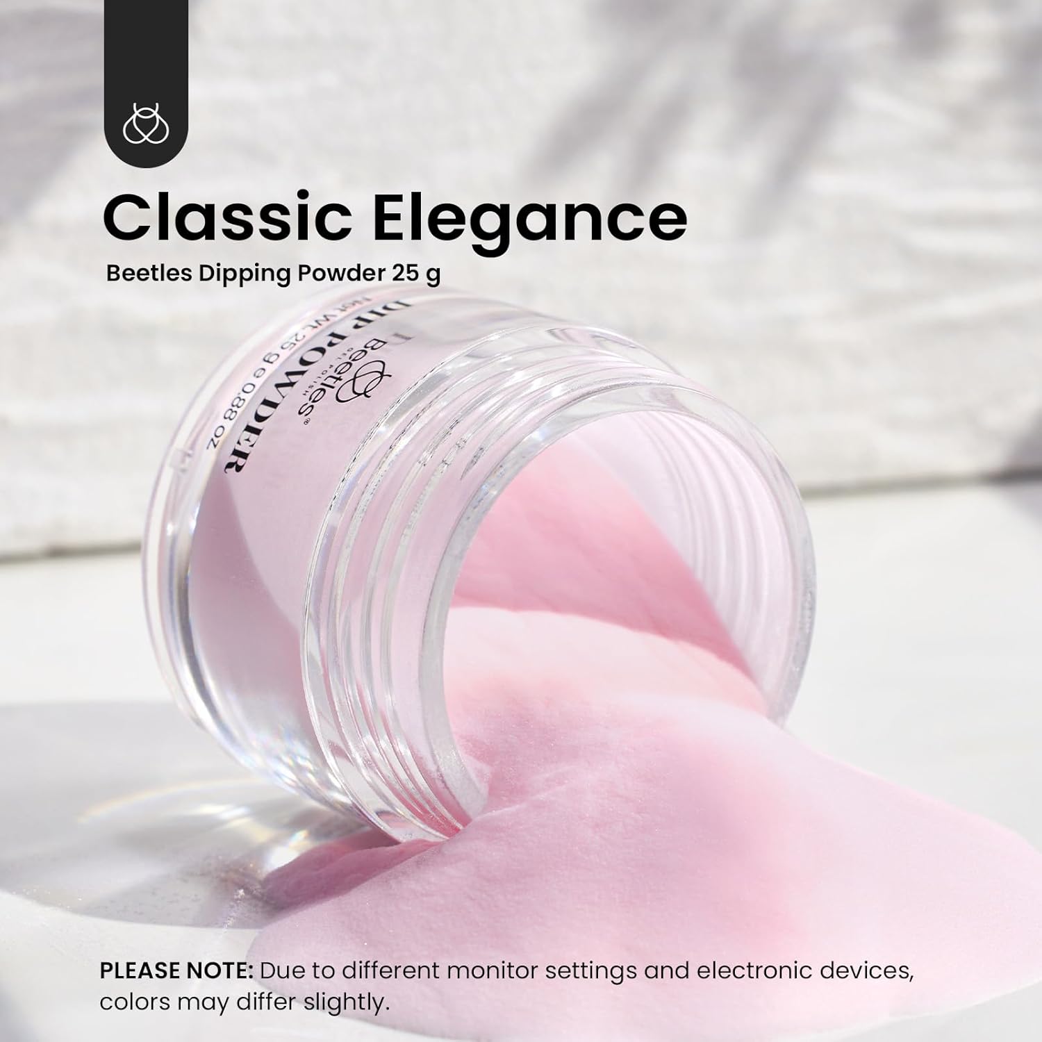 Beetles 20 Colors Dip Powder Nail Kit Starter Modern Muse Collection with 1 Color Pink Nail Dip Powder