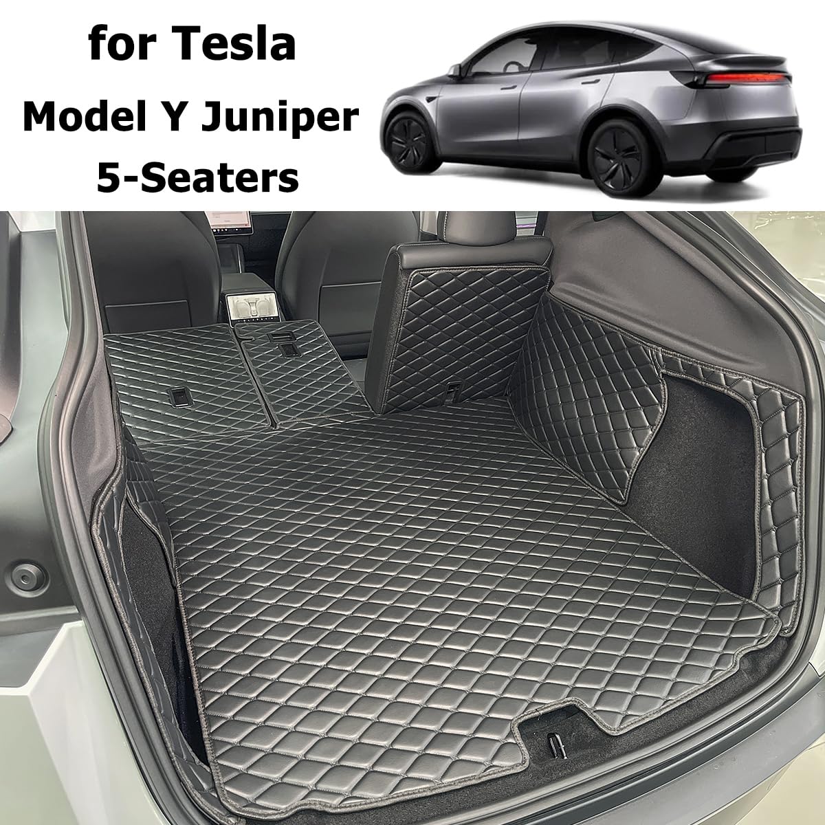 Kofferraumwanne für Tesla Model Y Juniper 2025-2026 (5-Sitzer) | Kofferraummatte Kofferraumabdeckung