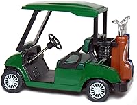Vista 2 de KinsFun - Carrito de golf de 4½ pulgadas modelo de metal fundido a presión juguete de acción (verde)