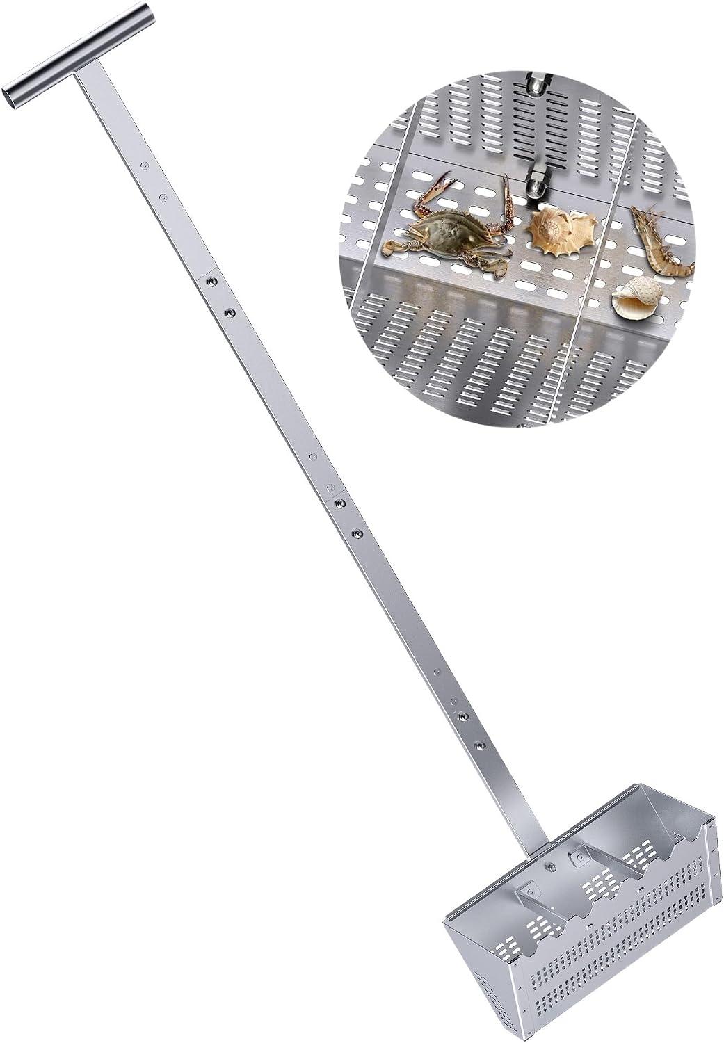 Sand Rake Flat Amazon.com : MUSVOH Sand Fleas Rake for Beach, Aluminum Alloy 47.5 ...