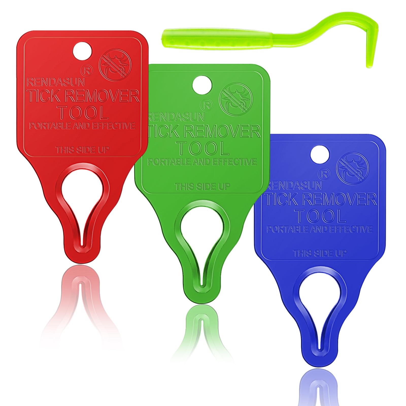 3 Pack Tick Remover Tool Portable with Tick Removal Twister Tweezers - Suitable for Dogs, Animals , and Humans, Safe and Reliable, Highly Effective Tools Pain Free Tick Key kit for Outdoor Living