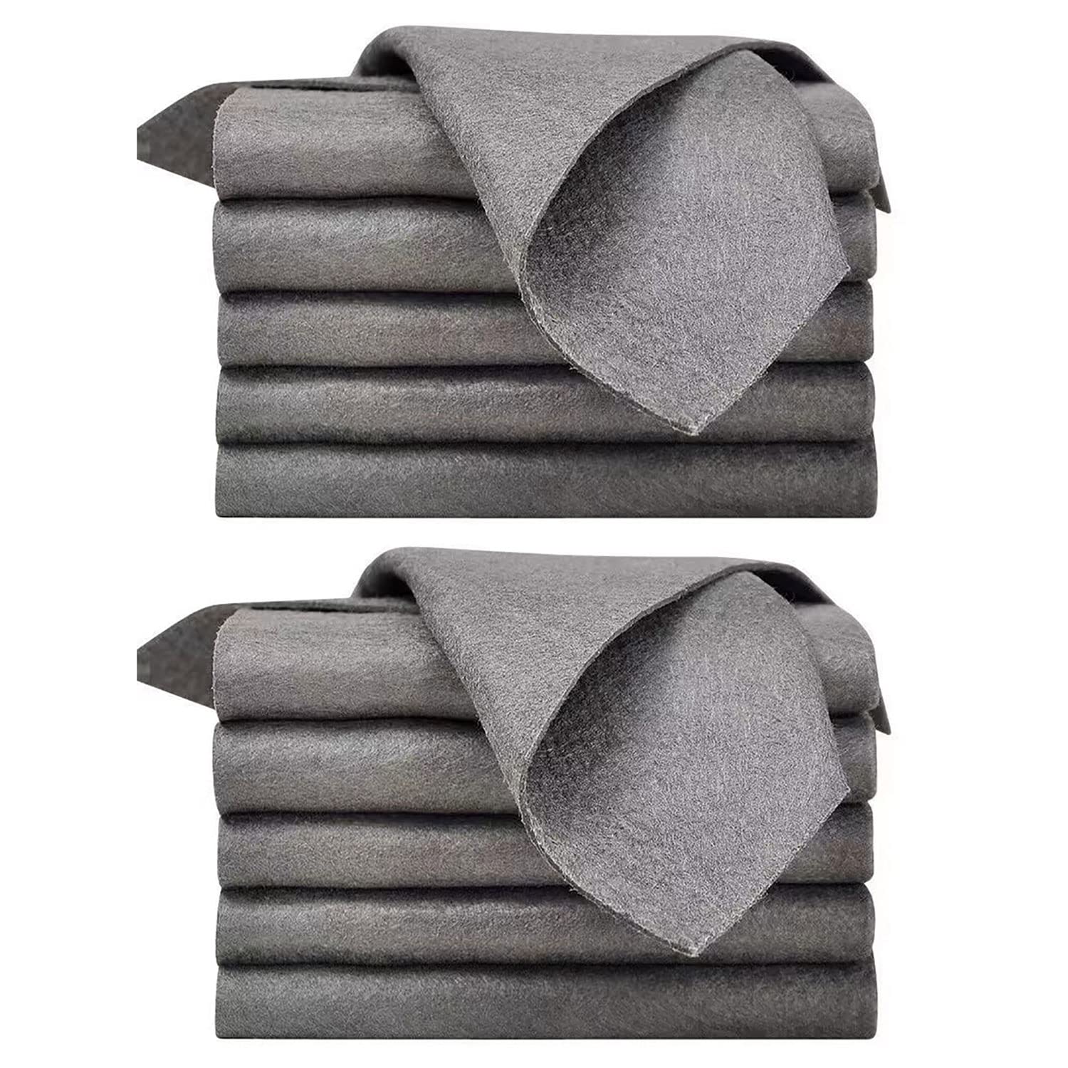 Sovtay Magic Cleaning Cloth, Thicken Magic Cleaning Cloth, Streak Free Reusable, for Cleaning Windows, Kitchens, Glass, Cars (10pcs,20x30CM)