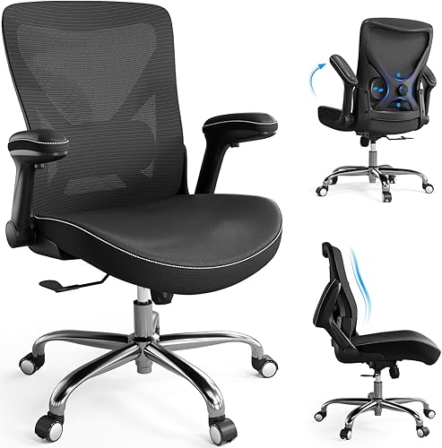 Silla ergonómica para oficina en casa, silla de escritorio en forma de X, de piel sintética, silla de juegos con reposabrazos abatibles ajustables,