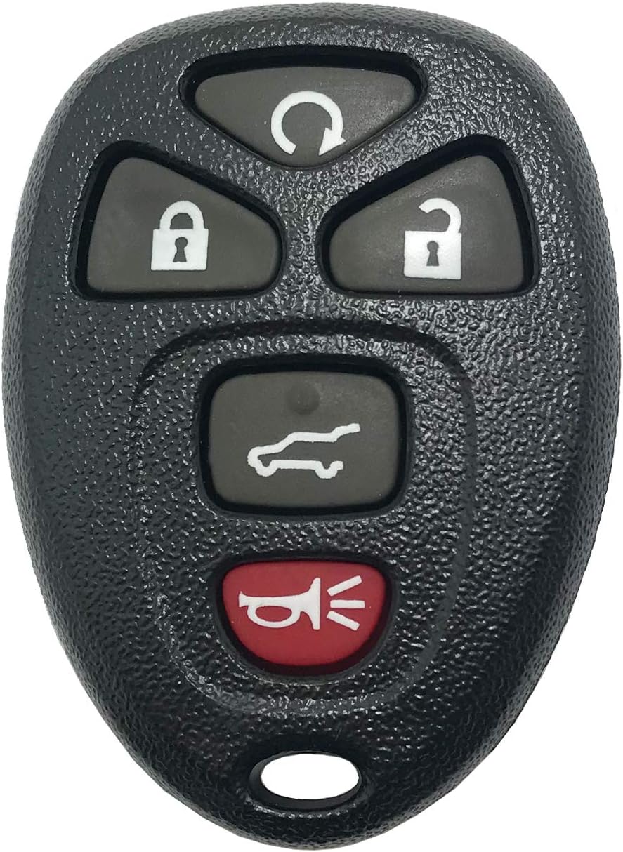 Horande Replacement Key Fob Cover Case fit for 2007-2012 GM Cadillac Escalade GMC Buick Yukon Chevrolet Suburban Tahoe Keyless Entry Key fob Shell