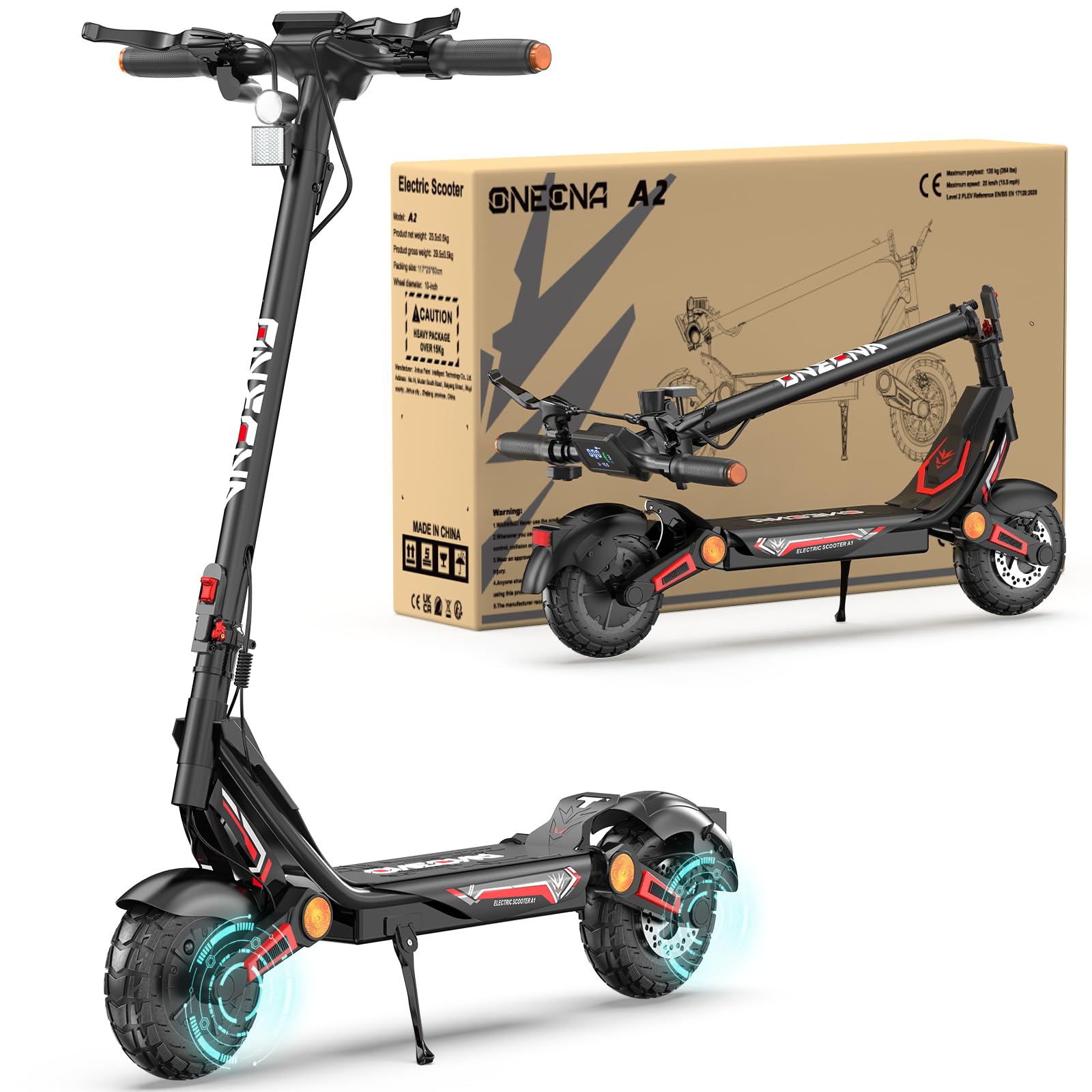 Electric Scooter Adults - 3000W/5600W/7000W Fast E-Scooter, 45-70Mile Long Range, Dual Motor Foldable Electric Scooter for Commutting for Adults and Teens