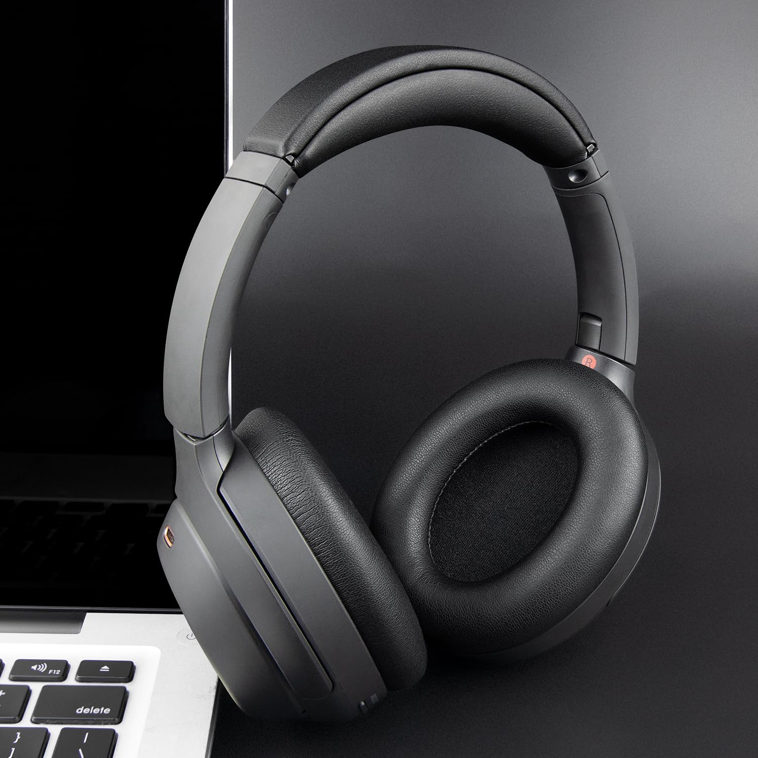 SOULWIT Poduszki nauszne + opaska na głowę, zestaw zamienny do Sony WH-1000XM4 (WH1000XM4) słuchawek nausznych, wymienna nakładka na pasek na głowę i część naprawcza nauszników