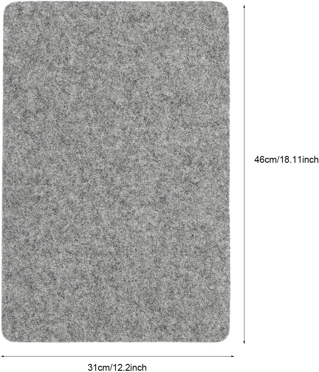 Lurrose Wool Felt Ironing Mat 12x18 Inch Heat Resistant Anti-Scald Ironing Pad for Quilting and Clothes Pressing Home Use