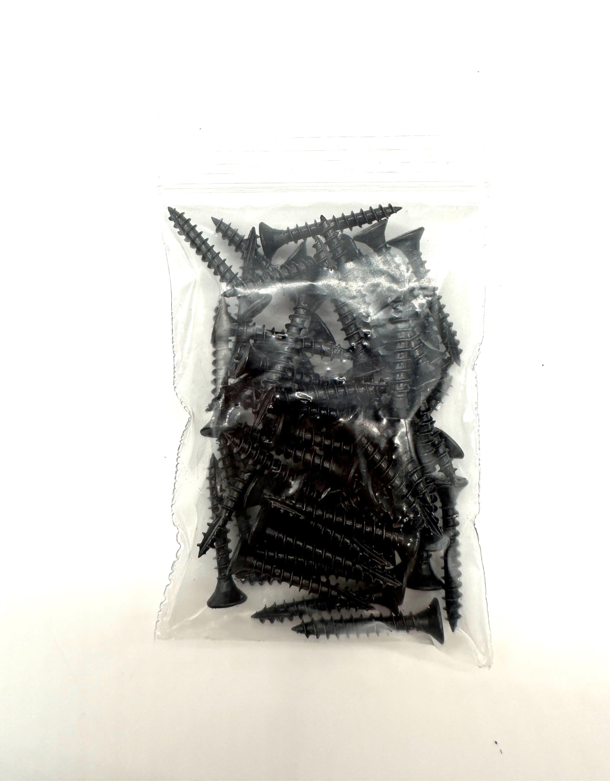 100 PCS Black Wood Screws (3.5mm x 25mm) Double Countersunk Multi Purpose Organic Woodscrews - Image 3