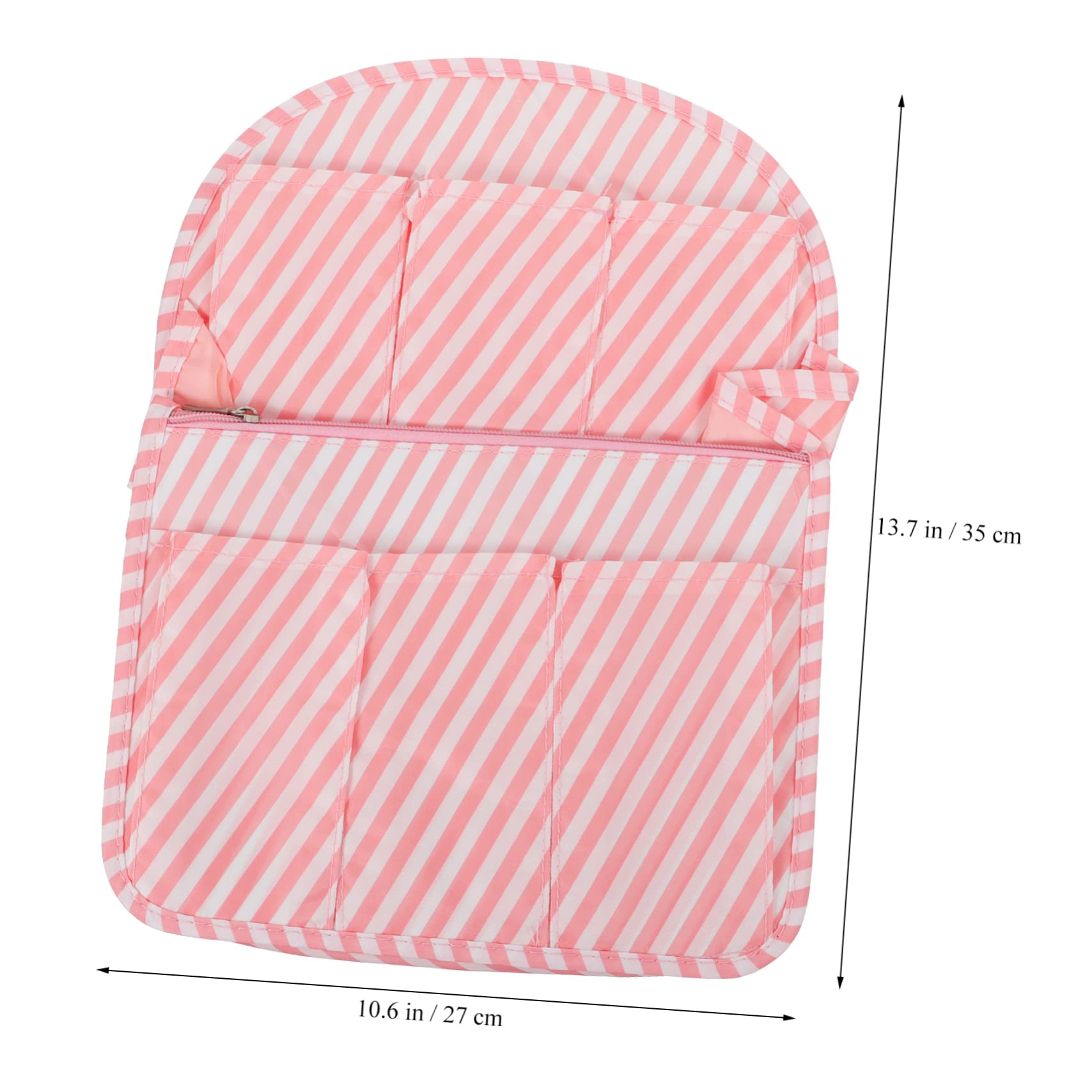 Homoyoyo Mochila De Almacenamiento Delineador Insertar Bolsas De Inserción De Monedero Inserto De Mochila Organizador De Inserción De Bolsa Mochila De Viaje Nylon Rosa
