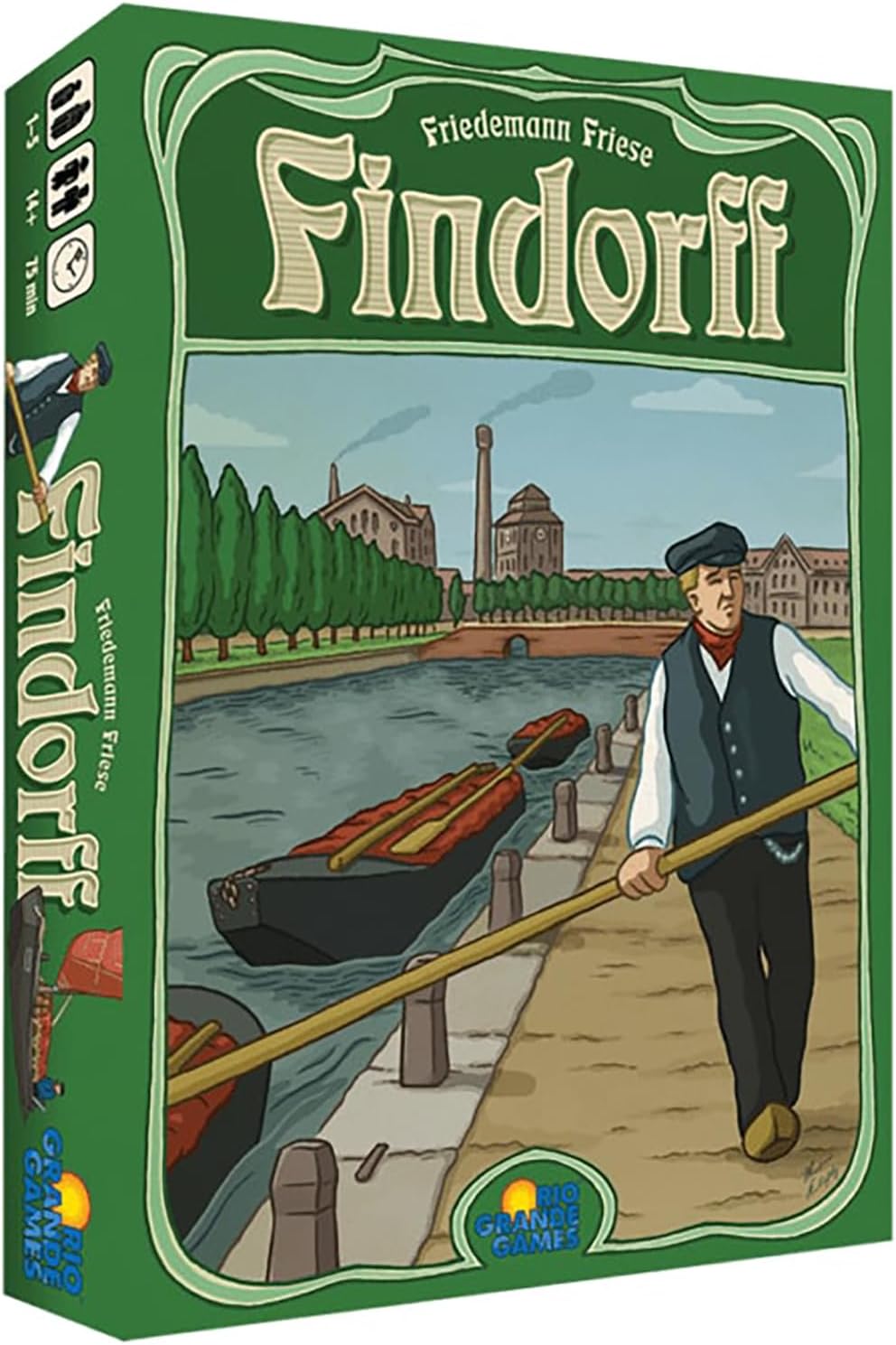 Rio Grande Games Findorff Strategy Board Game, Bremen City Building, Economic Simulation, 1-5 Players, 45-90 Minutes