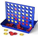 Pup Go Medium Size 4 in a Row Game for Kids Ages 3+, Classic Family Board Game for Kids & Adults, Perfect Educational Toy for Boys Girls, Portable 2-Player Strategy Games Foldable with 6 Spare Discs