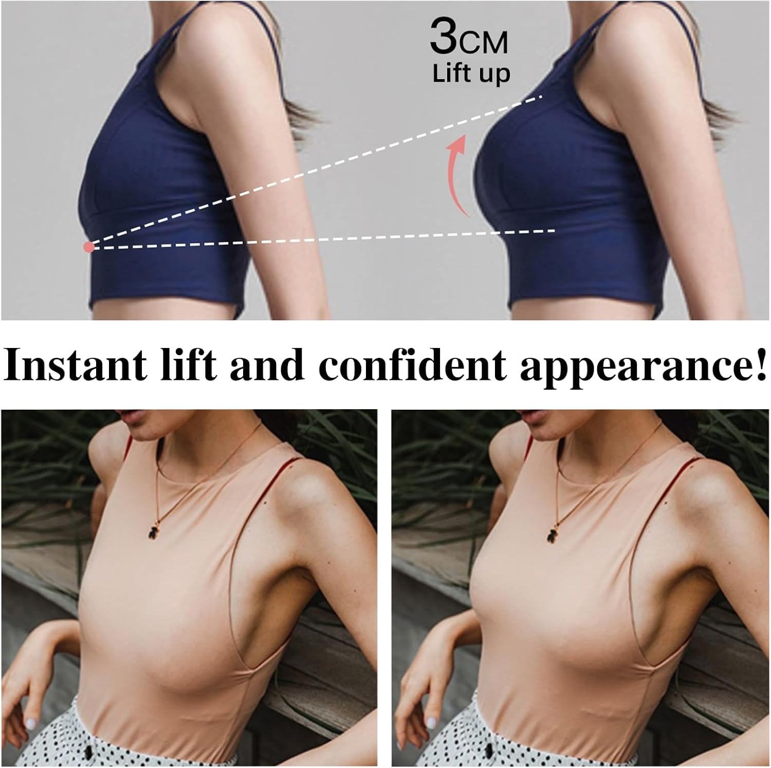 Sticky Silicone Breast Lift Patch - Adhesive Bra For Large Breasts InvisibleLift Tape - Image 3