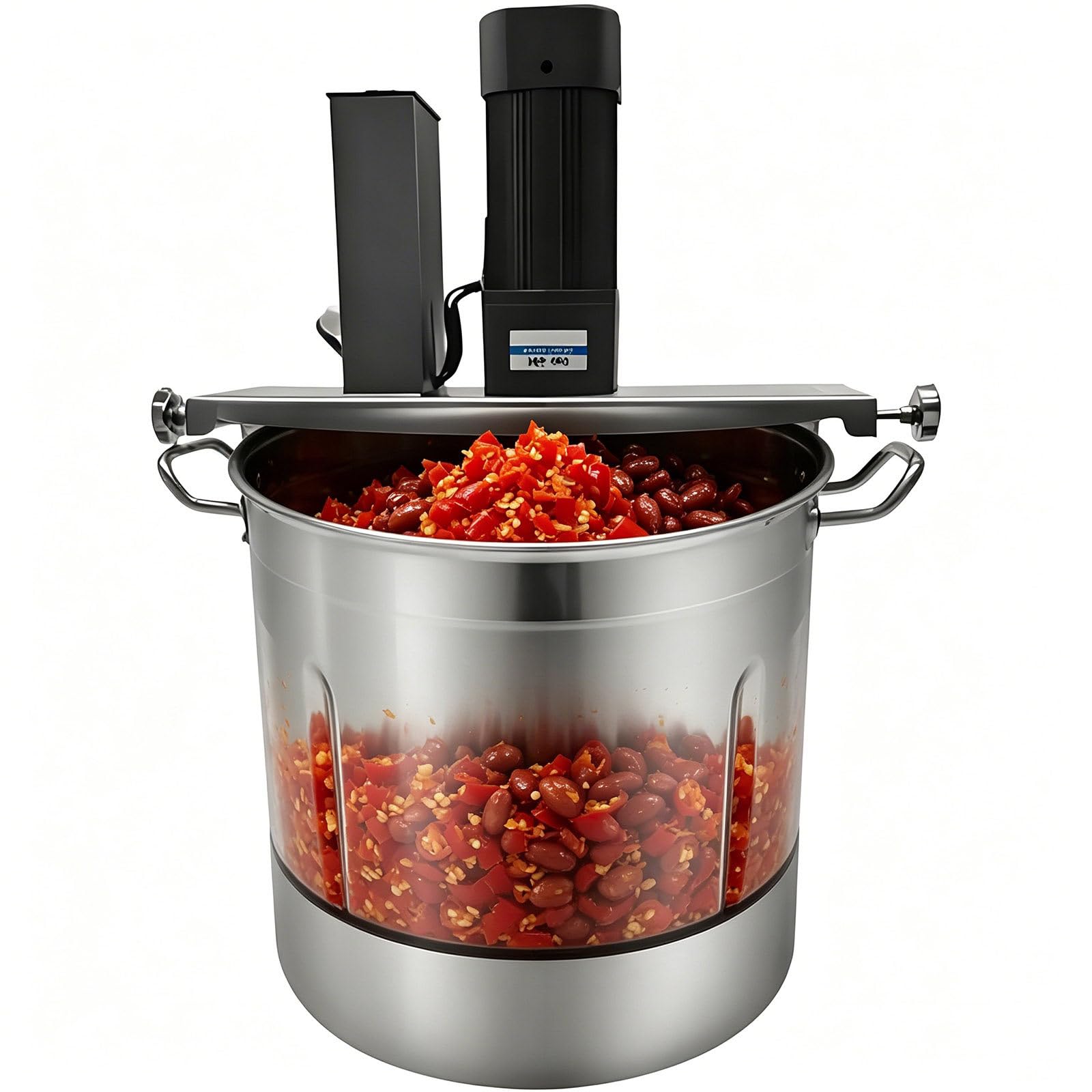 Beachtiful Automatic Food Mixer - Commercial Heating Mixer with 4 Blade Stirring Scraper, for Making Jams, Sauce, Filling, Hot Pot Seasoning Bottom Soup Stirrer 15L