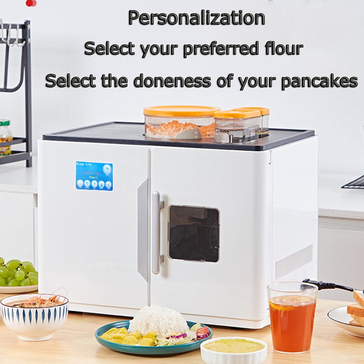 Electric Roti & Flatbread Maker Machine, Fully Automatictortilla maker Pancake Maker, One-Touch Cooking, Automatic Cooking Device for India Roti, Chapati, Flour Tortilla