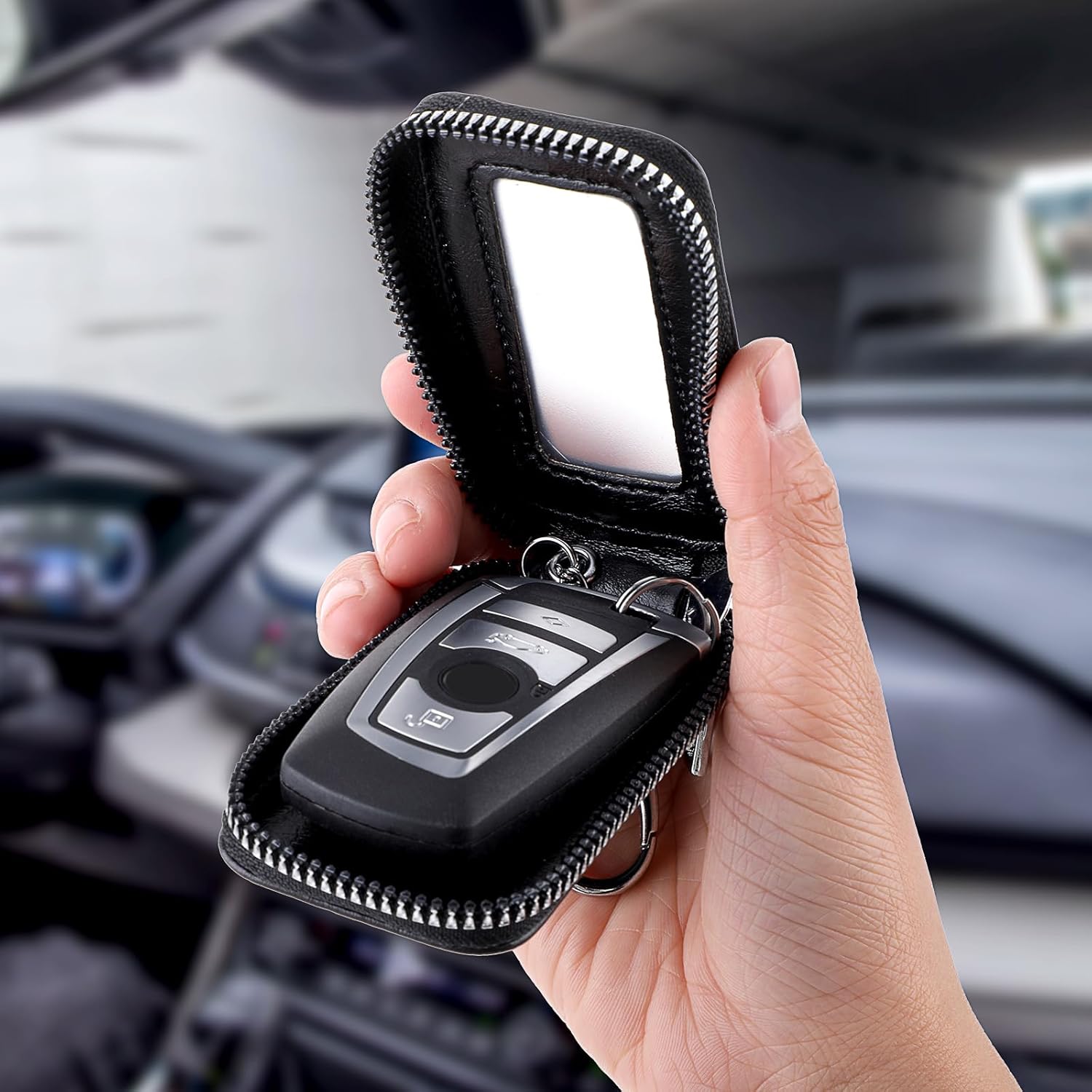 Autosleuteltas, universele autosleutelhoes, leren hoes voor
