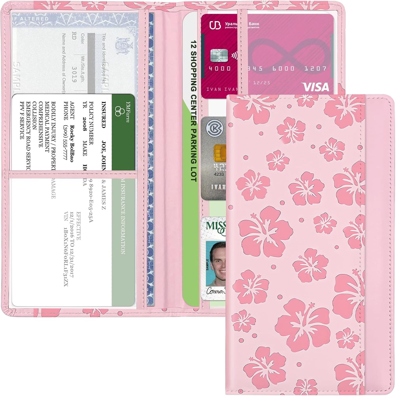 Car Registration and Insurance Holder, Auto Truck Document Holder