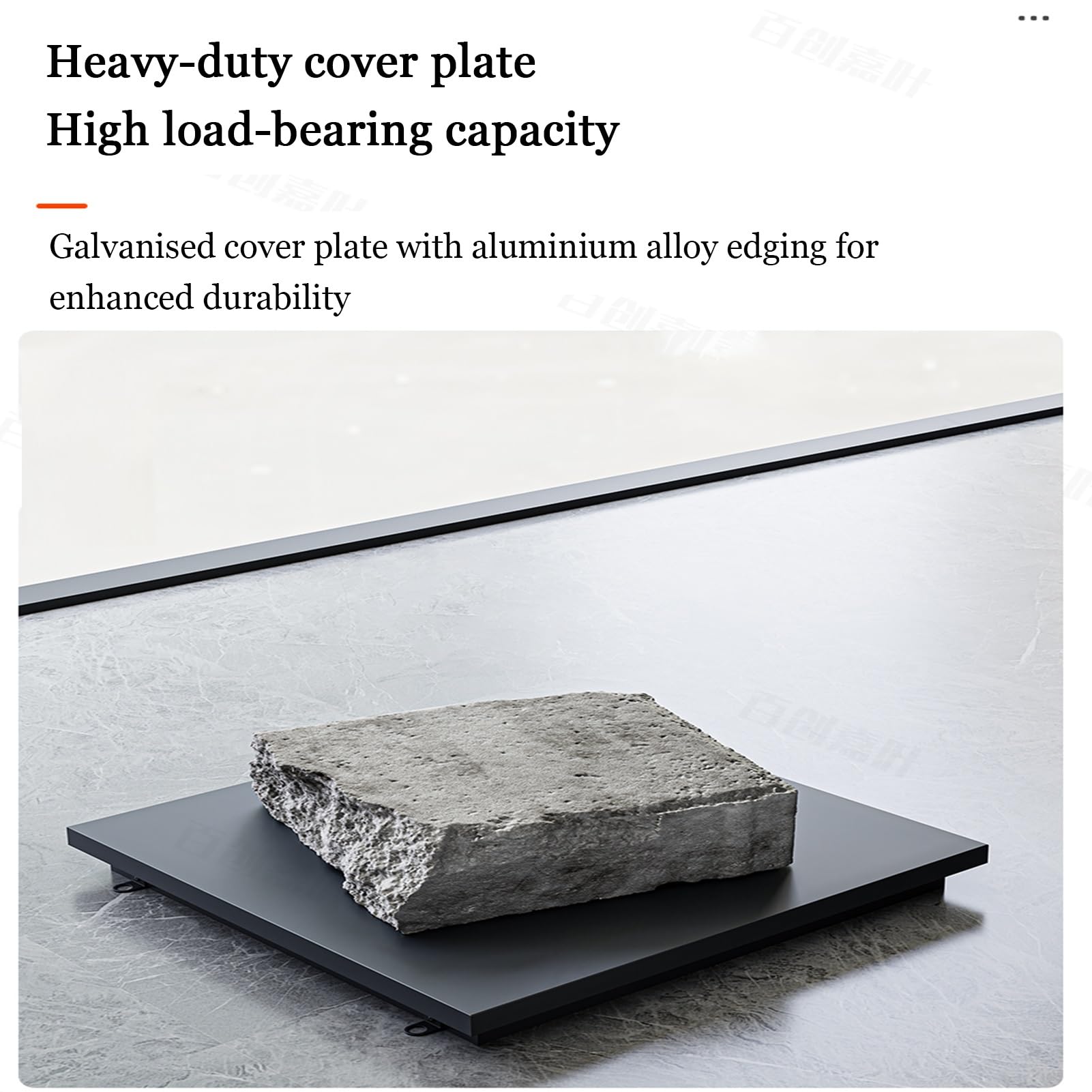 Cubierta de escotilla de techo con revestimiento de zinc de 45 x 45 cm, escotilla de acceso de techo plano para salas de almacenamiento y almacenes, tapa plegable duradera para un fácil acceso