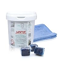 Sanit Cubi per cassetta dell'acqua – 10 pezzi, 40 settimane di freschezza in bagno