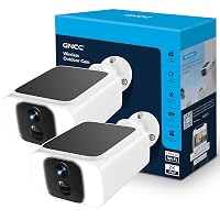 GNCC 2K 4MP Telecamera Wi-Fi Esterna Senza Fili con Pannello Solare integrato