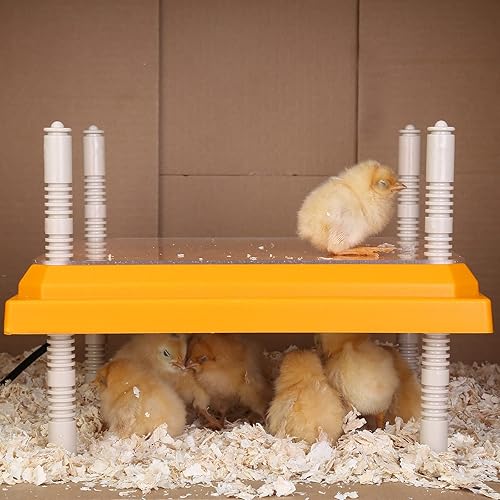Miniatura 7 de Pitalok Calentador de criador para pollitos placa calefactora de pollos con placa de fácil limpieza, calentador de gallinero para aves de corral,