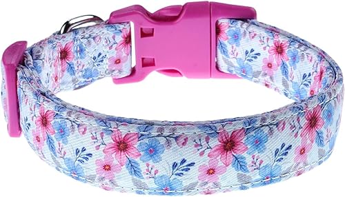 Miniatura 2 de Collares para perros con patrones florales de sandía, collares suaves y ajustables con flores para perros pequeños, medianos y grandes, diseño lindo