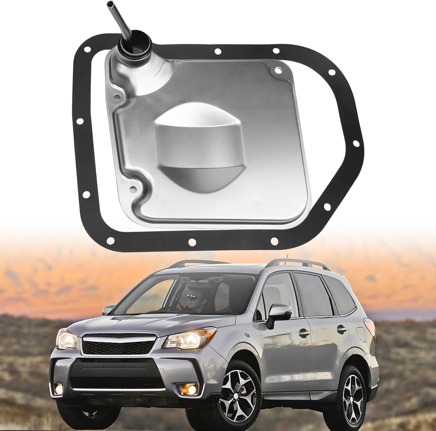 31728AA141 Automatic Transmission Filter Kit Compatible with 2013-2016 Crosstrek Forester XV Impreza Legacy Outback 31728-AA141 Oil Pan Gasket Kit 46321-23000