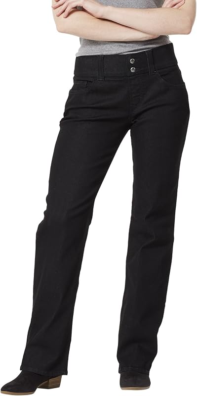 Riders Womens Pull on Waist Smoother Boot Cut Jean
