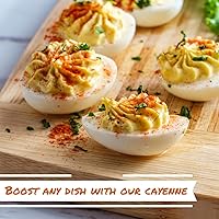 Vista 6 de It's Delish, recipiente reutilizable de 28 onzas, pimienta roja en polvo totalmente natural para cocinar, acampar y comidas, Kosher y sin OMG
