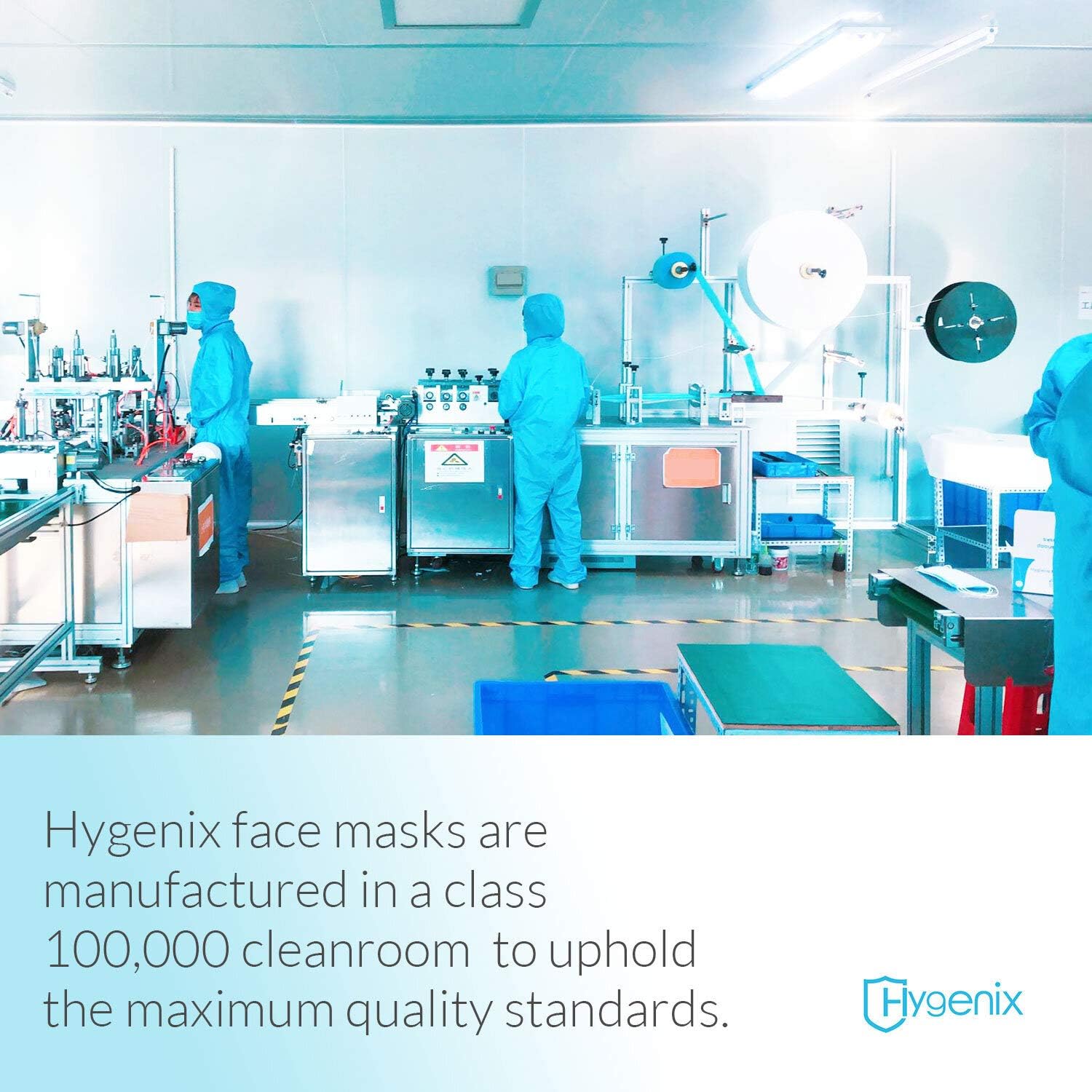 Hygenix Level 3 Procedure 3Ply Disposable Face Masks – ≥98% Filtration, Fluid Resistant, Made in USA (50 Pack) - Image 6