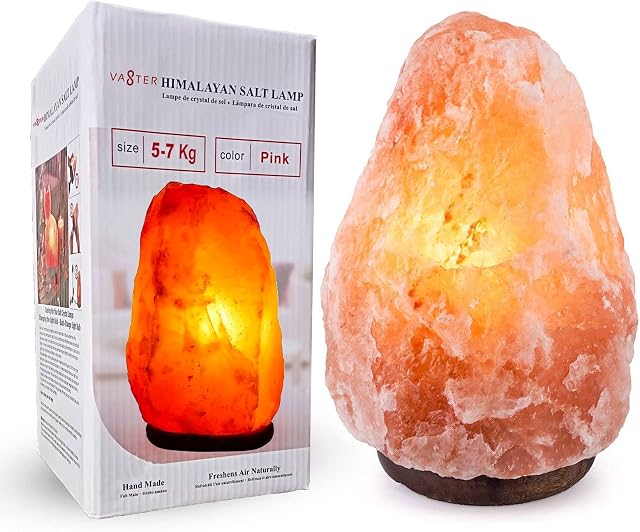 Natural Himalayan Salt Lamp 5-7 KG Natural Pink Salt lamp Healing IONS Therapeutic Hand Crafted Premium Quality with UK Standard CE Certified Plug and Bulb