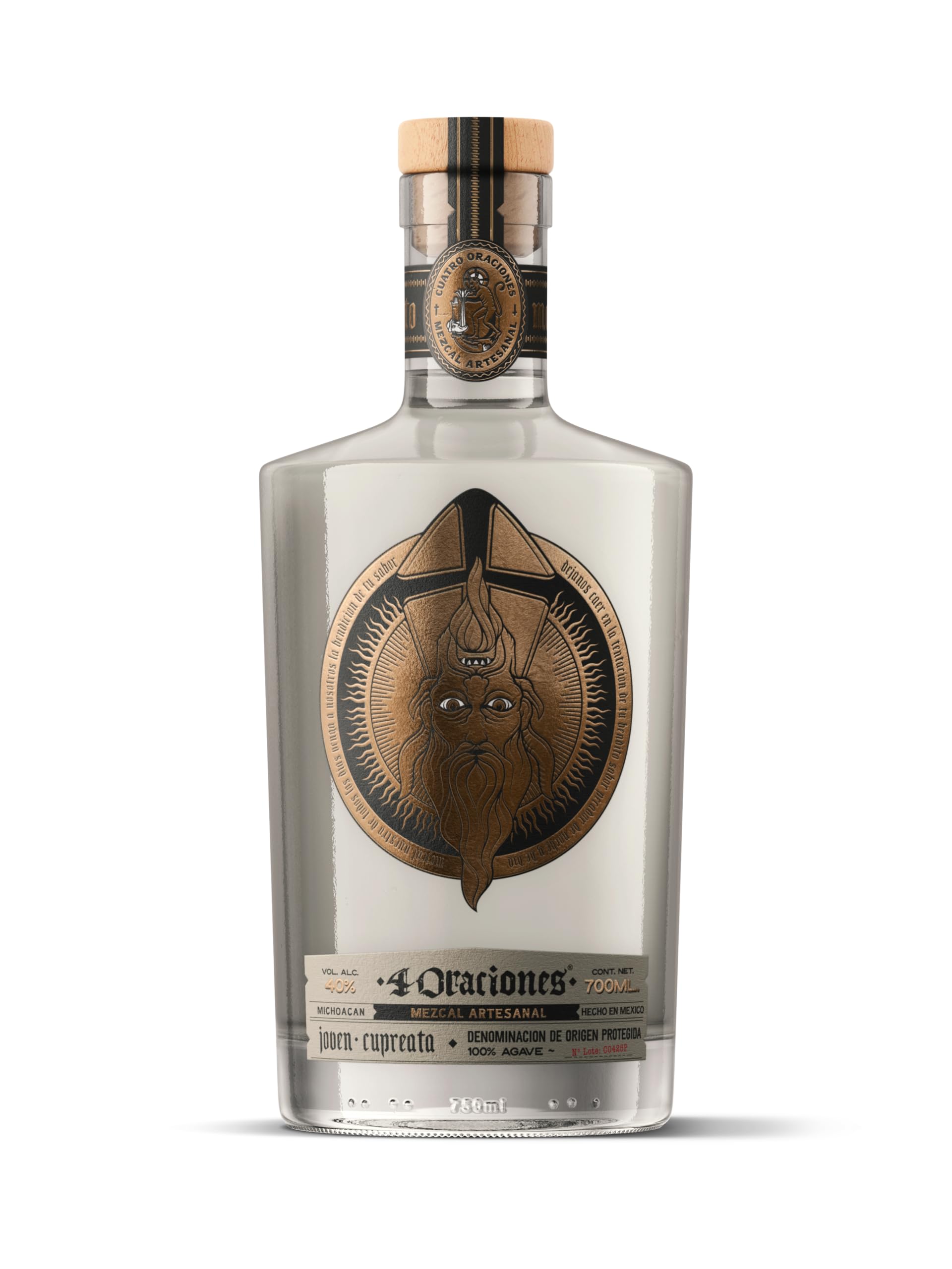 Mezcal Artesanal 4 Oraciones, Agave Cupreata