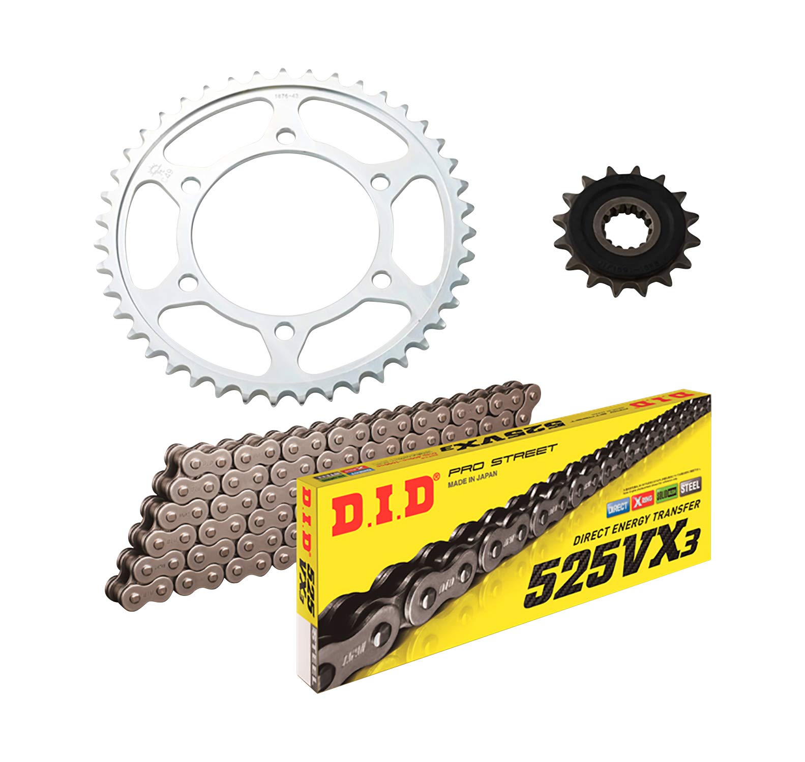 Amazon | D.I.D(大同工業) F/Rスプロケット 3点交換キット DY-07