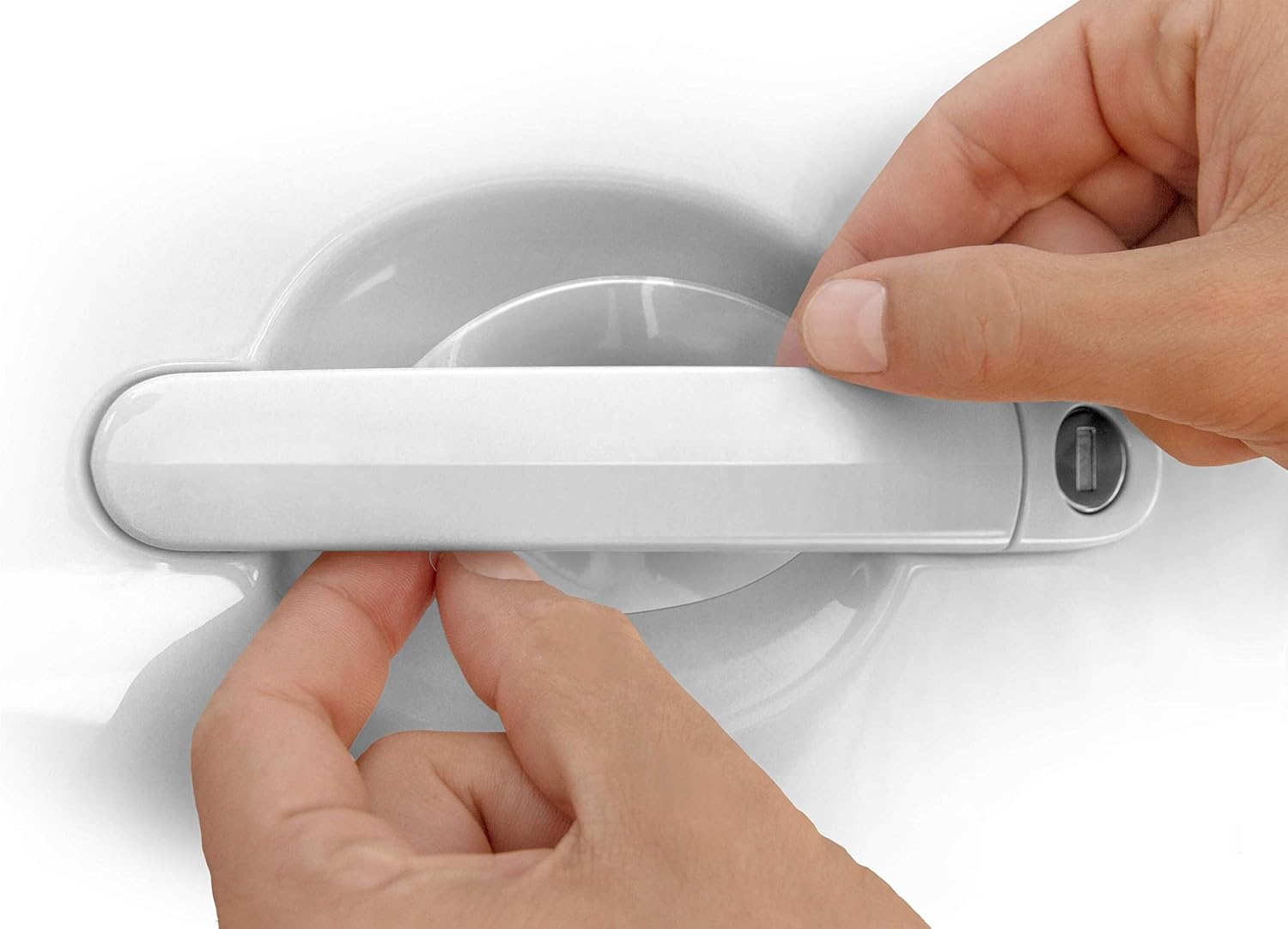 Luxshield Auto Door Handle Protective Film for recessed Grips - Transparent Glossy - 5 Pack