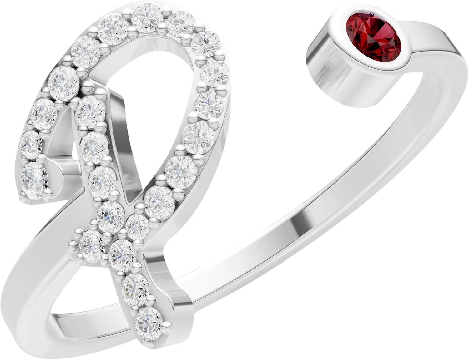PEORA Round Cut London Blue Topaz Band Available in Solid 10K, 14K or 18K Ring – White, Yellow or Rose Gold