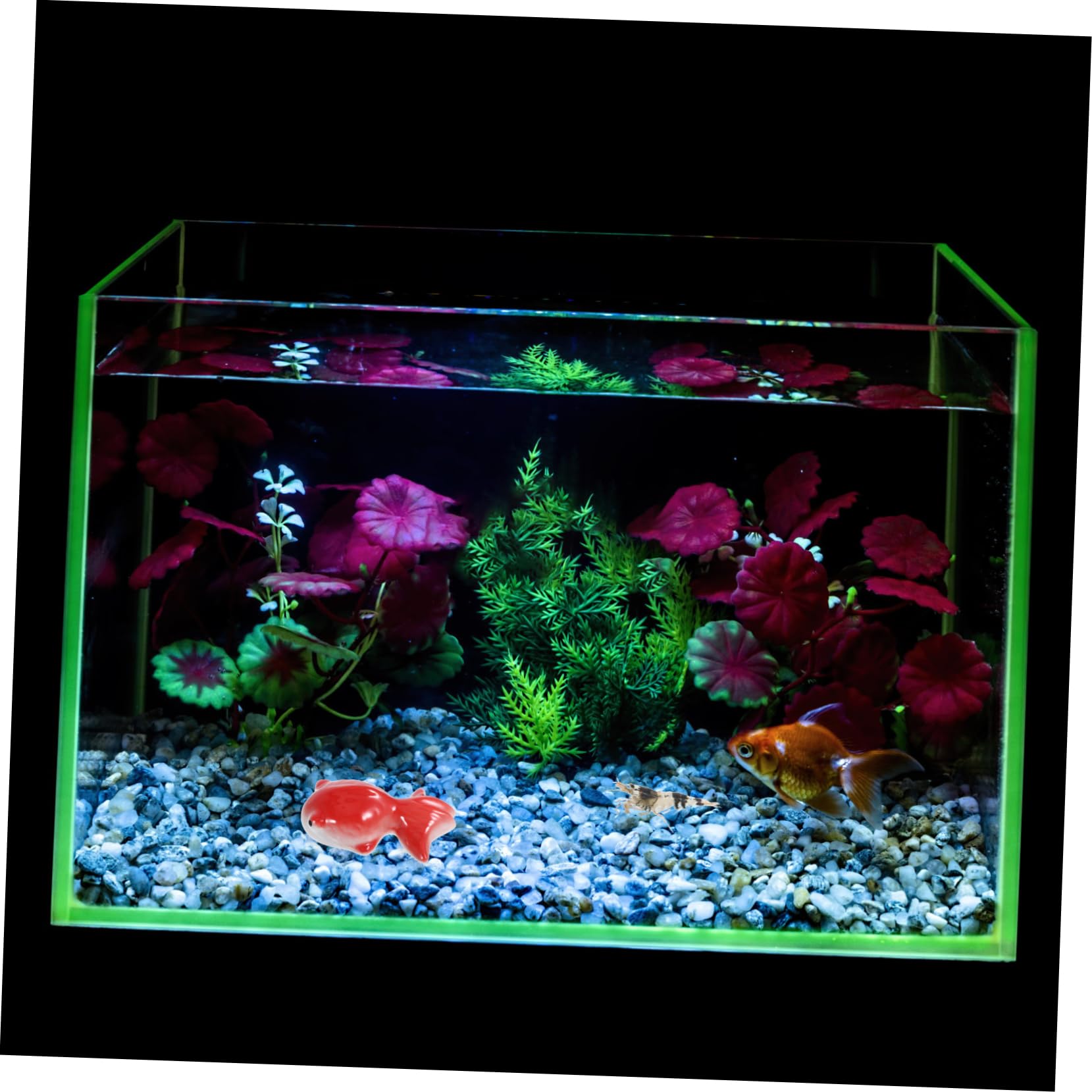 Alipis 4 Pz ninnoli in ceramica aquarium aqua adorn laguiole ornamenti per acquari toy pesci d'acquario artificiali sculture di pesci statua artigianato con acquario mestiere di pesce