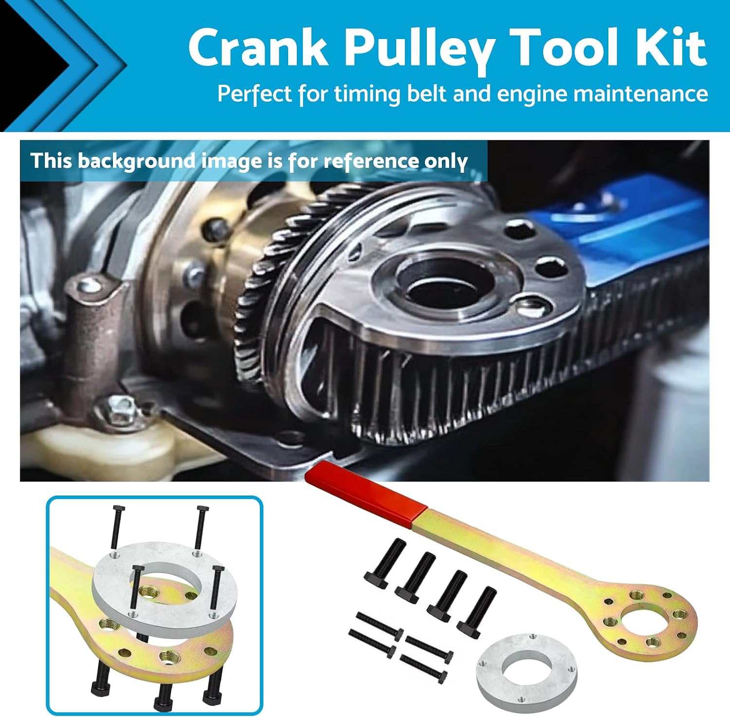 Crank Pulley Tool Kit Screw Wrench Holder Suitable for Subaru Impreza Forester