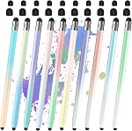 6Pcs Stylus, Stylus Pen for Touchscreen, 2-in-1 Stylus Pen for iPad, High Precision and Sensitivity Double Rubber Tips, Compatible with iPad/iPhone/Android Tablets and Touch Screen (6 Gradient Colors)